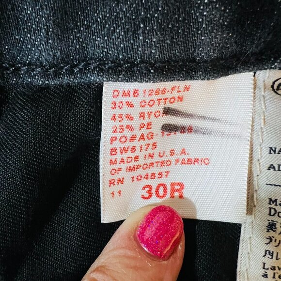 AG Adriano Goldschmied The Stevie Slim Straight Fit Womens Jeans Dark Wash 30R - Picture 8 of 15